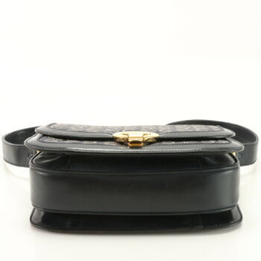 Celine Navy bag hardware shoulder Blue carriage MHM Sulky leather - Picture 7 of 14